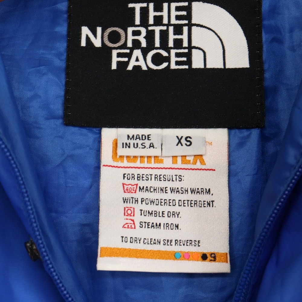 The North Face Vintage Gore-Tex Anorak Colorblock Jacket Mens XS Blue Yellow - Picture 4 of 12
